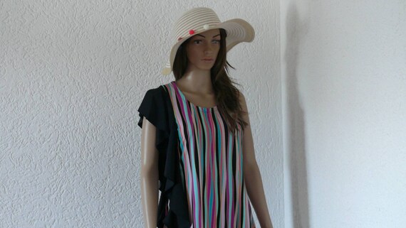 Pink Black Modern Modestkini Burkini Striped Swimwear Etsy