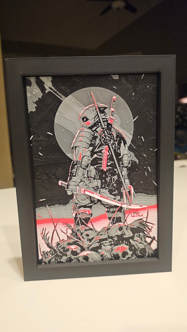 3D Printed Custom Painting with Frame Variations image 5