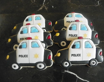 Police Car Cookies, Law Enforcement, Cop Cookies