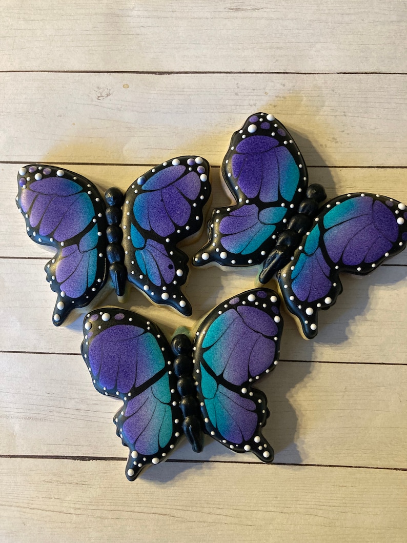 Butterfly Cookies/Hand Painted Cookies/ image 5