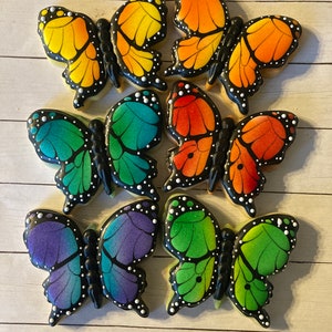 Butterfly Cookies/Hand Painted Cookies/