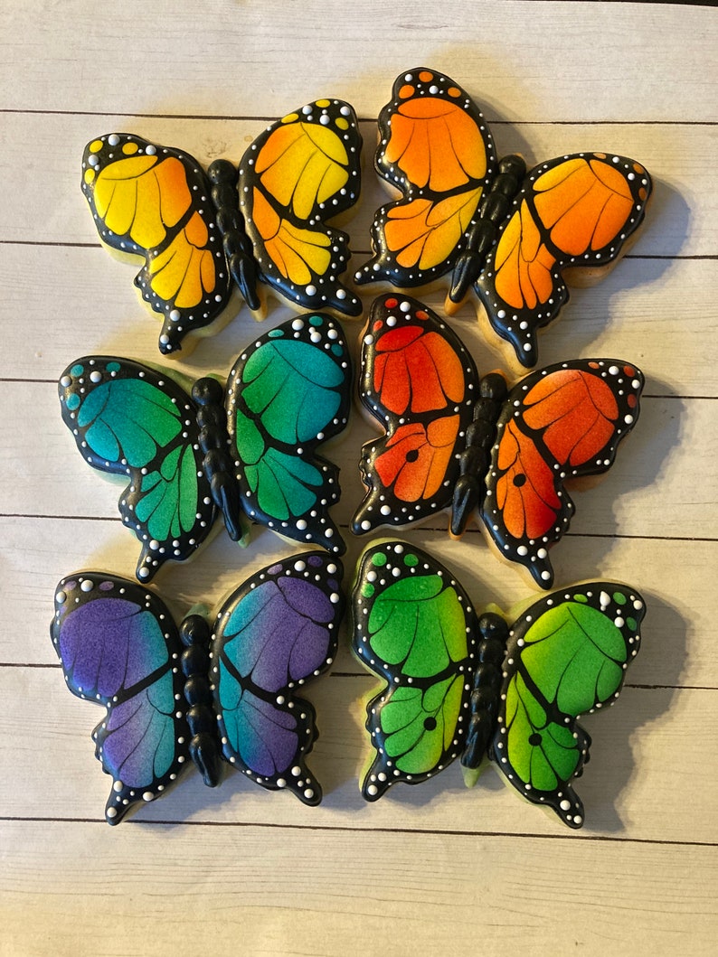 Butterfly Cookies/Hand Painted Cookies/ image 1