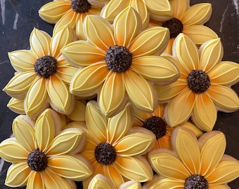 Sunflower Decorated Cookies