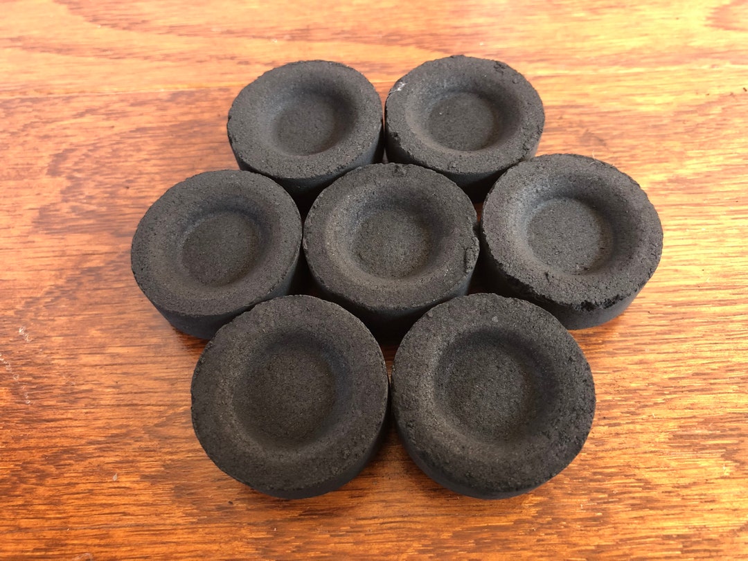 Charcoal Rounds One Pack of 10 Charcoal Discs, Charcoal Tablets, Resin