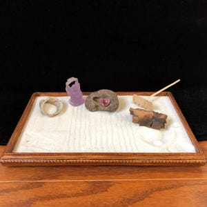 Custom Zen Garden ~ KNOW SPACE ~ Meditation Garden, Relaxation Toy, Sand Garden, Sand Box, Japanese Garden, Sand Toy, Sand Play, Zen Toy