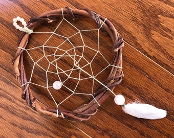 Dreamcatcher ~ Baby Dreams ~ Genuine Real Dreamcatcher, Sage Dreamcatcher, Authentic DreamCatcher, Sacred Geometry Art, Baby Shower Gift