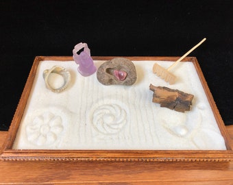 Custom Zen Garden ~ KNOW SPACE ~ Meditation Garden, Relaxation Toy, Sand Garden, Sand Box, Japanese Garden, Sand Toy, Sand Play, Zen Toy