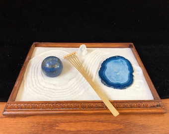 Jardin de Sable Zen pour Bureau, Jardin Zen en Bois pour