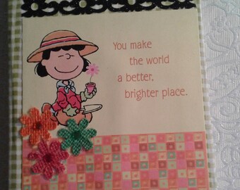 Lucy fabric covered journal