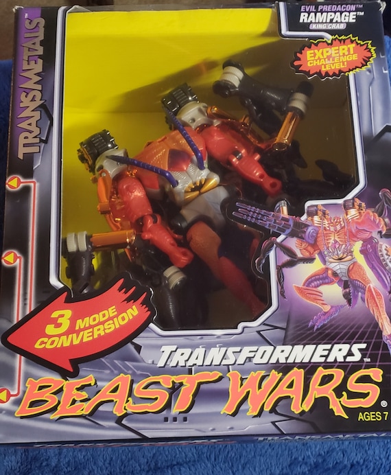 Vintage Transmetals Transformers Beast Wars Rampage Figure Like