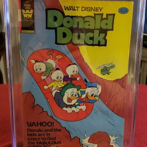 Rare graded 5.0 Donald Duck #222 Whitman (Walt Disney Productions), October 1980.