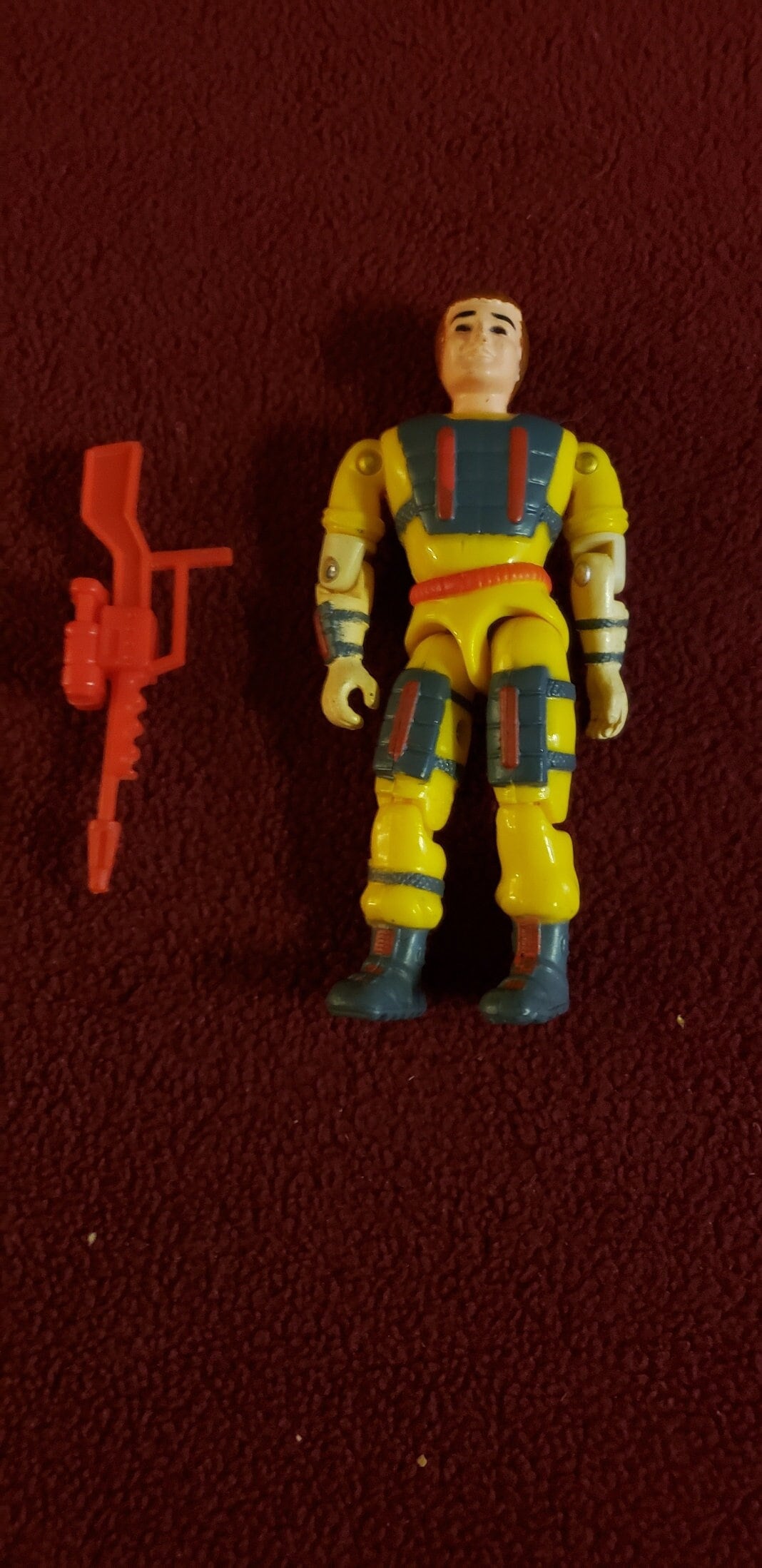 GI Joe 1990's Lanard Corps World Force Team 3.75" Night Lazer Figure (incomplete)