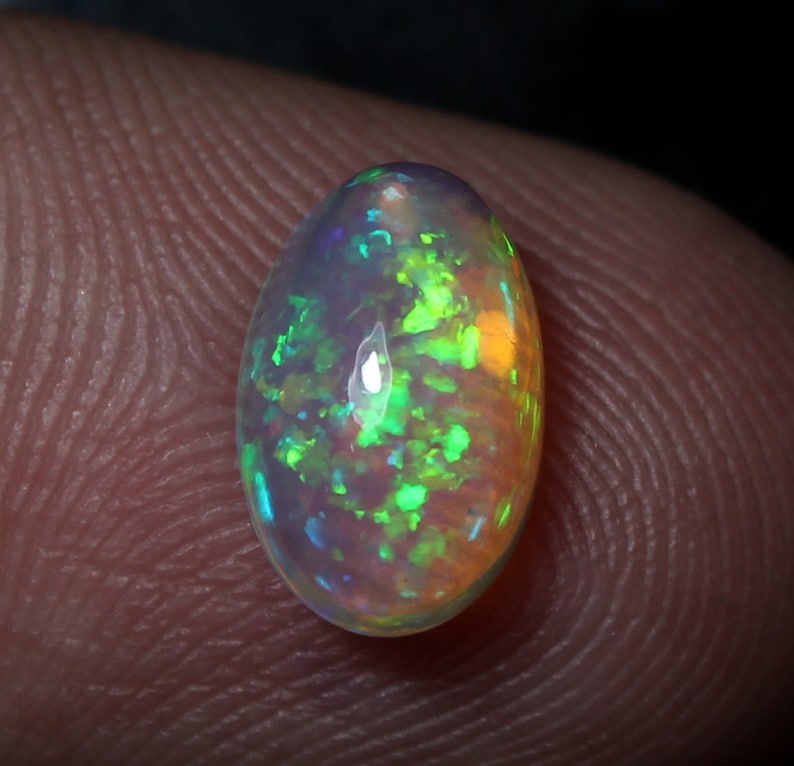 AAA Rare Opal A32 Ring size opal Size 6.7x10.5x4.5 mm Opal Opal Gemstone Opal Multi Fire Opal Natural Ethiopian Opal Oval Welo Opal