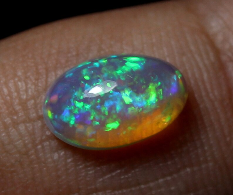 AAA Rare Opal A32 Ring size opal Size 6.7x10.5x4.5 mm Opal Opal Gemstone Opal Multi Fire Opal Natural Ethiopian Opal Oval Welo Opal