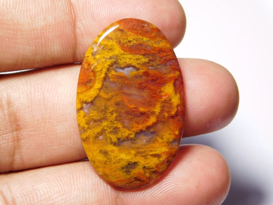 Red Moss Agate Natural Cabochons Red Moss Agate Gorgeous | Etsy