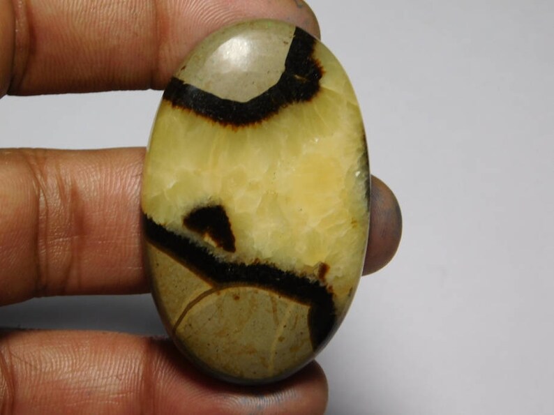 Natural Septarian Cabochons,Genuine Price Septarian Loose Stone,Septarian Semi Precious 126Cts. 52X33 Top Quality Septarian Gemstone MM