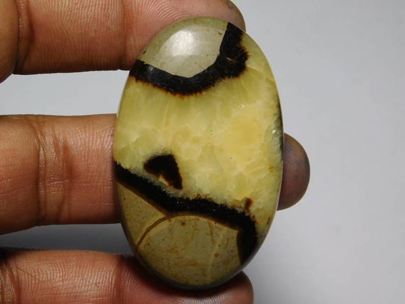 Natural Septarian Cabochons,Genuine Price Septarian Loose Stone,Septarian Semi Precious 126Cts. 52X33 Top Quality Septarian Gemstone MM