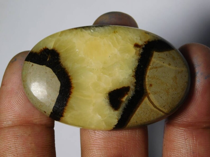 Natural Septarian Cabochons,Genuine Price Septarian Loose Stone,Septarian Semi Precious 126Cts. 52X33 Top Quality Septarian Gemstone MM