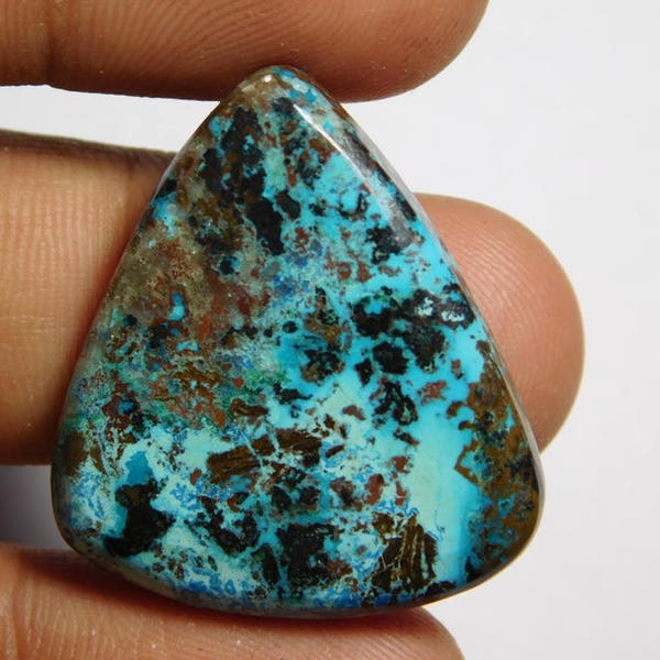 Natural Azurite Cabochons,Azurite Gemstone,Azurite Loose Stone,Azurite Loose Gemstone,Azurite Semi Precious, 26Cts.(28X25)MM