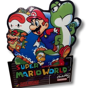 Super Mario World Standee - snes nintendo sign