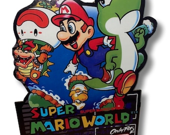 Super Mario World Standee - snes nintendo  sign