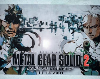Metal Gear Solid 2 Banner 18x38”