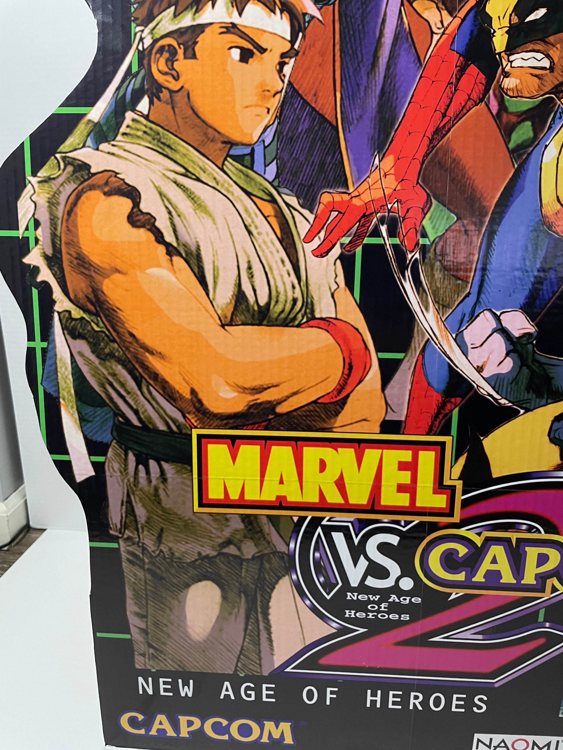 ポスター Marvel Capcom vintage posters Marvel Super Heroes vs. Street Fighter”, Original Release