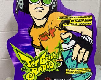 Jet Grind Radio Standee - Jet set sega Dreamcast
