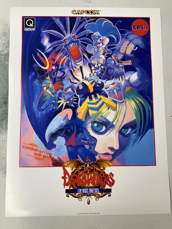 Dark Stalkers Night Warriors Poster - Etsy