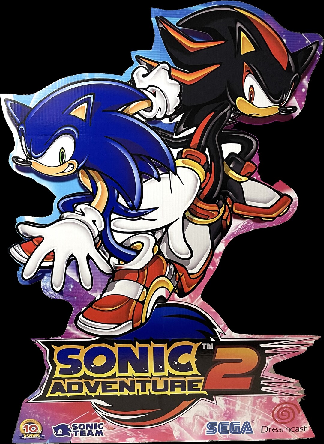 Sonic Adventure 2 Reproduction Standee Sega Dreamcast Etsy