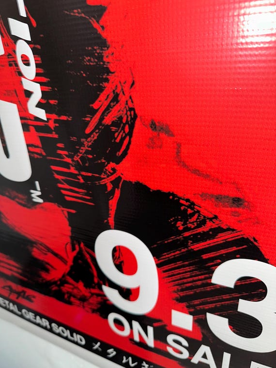 Metal Gear Solid Promo Banner 20x51” - Etsy