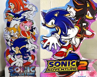 Sonic Adventure Standee 2-Pack -   Sega Dreamcast