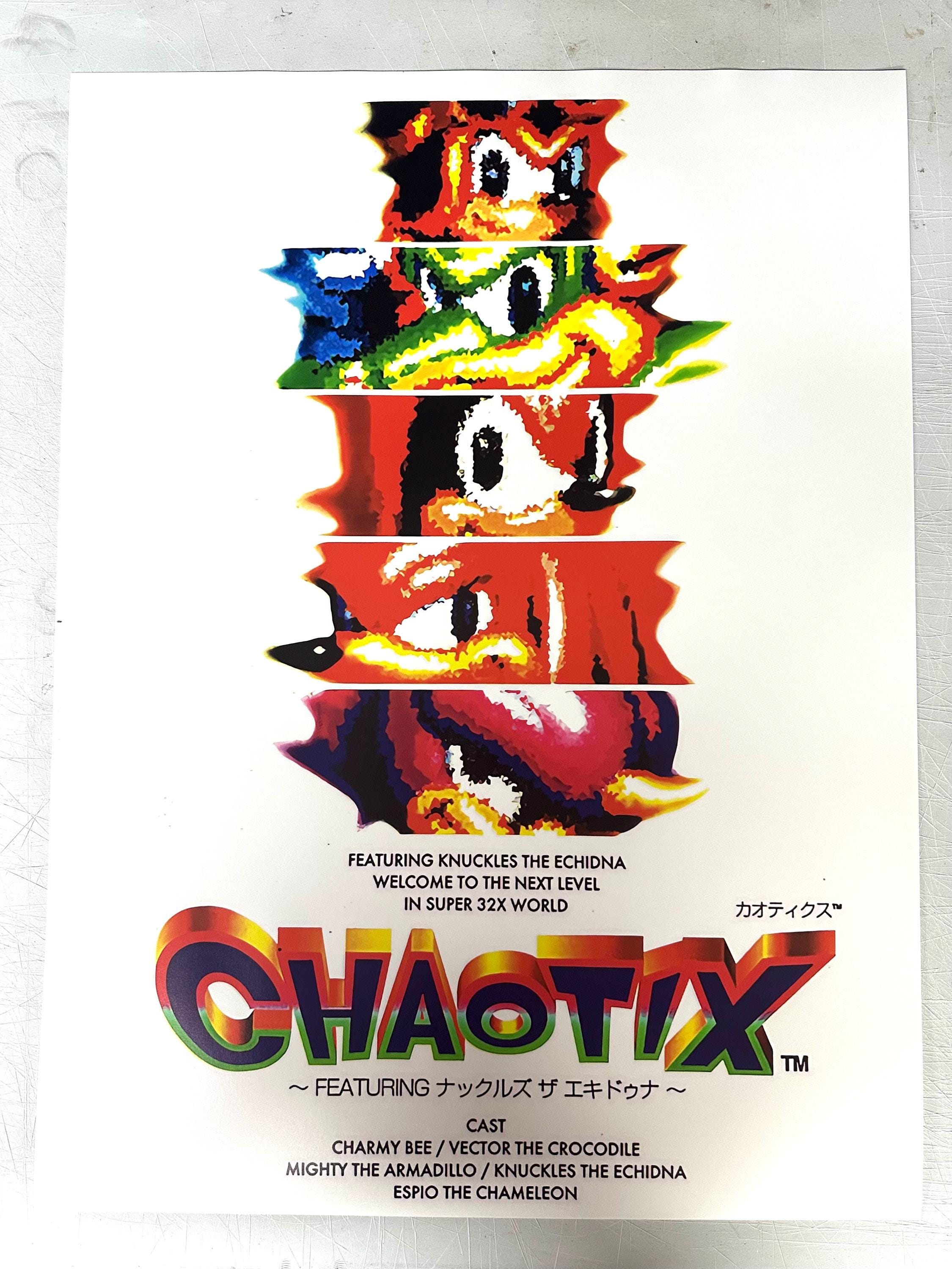 Knuckles Chaotix Poster - Etsy