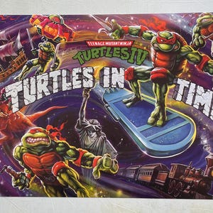 TMNT Turtles in Time Poster - ninja turtles