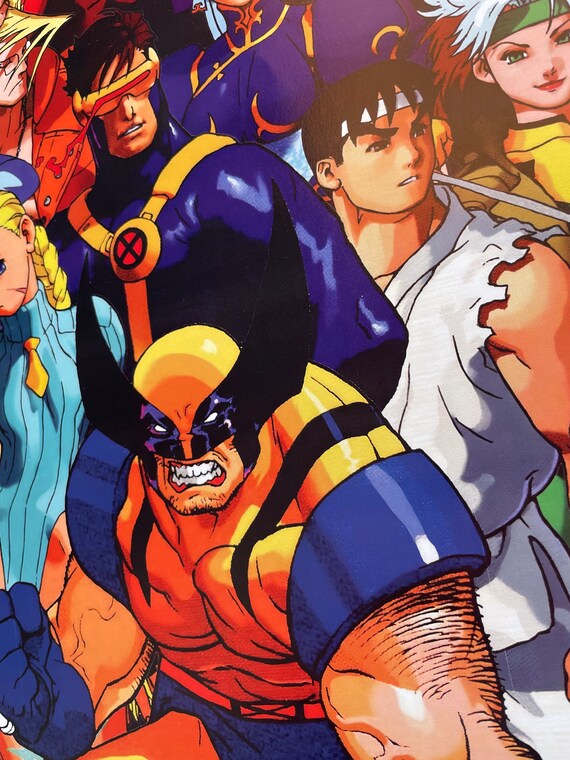 X-メン vs ストリートファイター ポスター - CPS2 - Etsy 日本