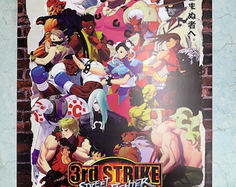 Street Fighter 3 Third Strike  PS2 Poster