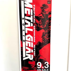 Metal Gear Solid Promo Banner 20x51”