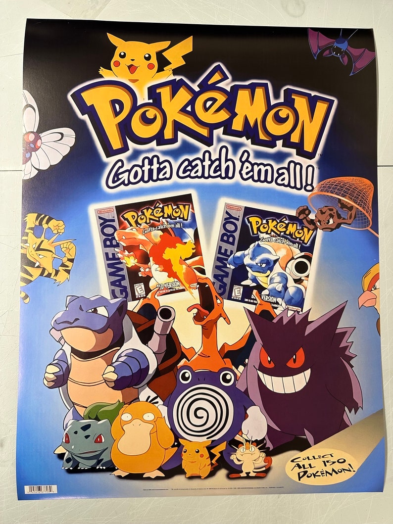 Pokémon Gameboy Poster Retro - Etsy