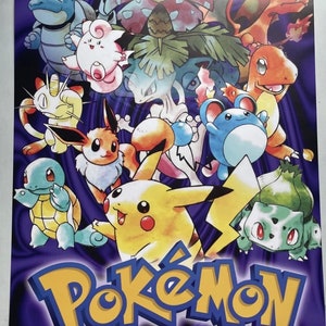 ポケモン初代ポスター - レトロ - Etsy 日本