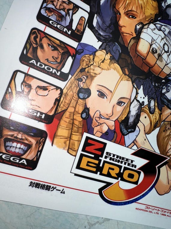 Street Fighter Zero 3 Poster Cody - Etsy