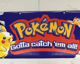 Pokémon vintage repro  Promo Banner 18.5x61”