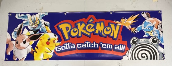 Pokmon Vintage Repro Promo Banner 18.5x61 - Etsy