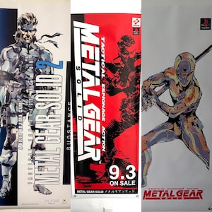 Metal Gear Solid - Paquete de 3 pancartas