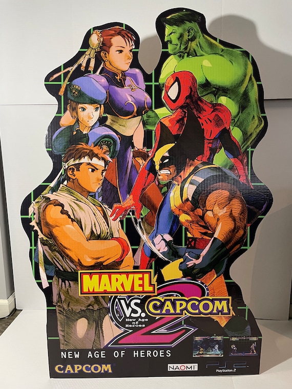 Marvel Vs Capcom 2 Standee 35x47”- Sega Capcom Sign - Etsy