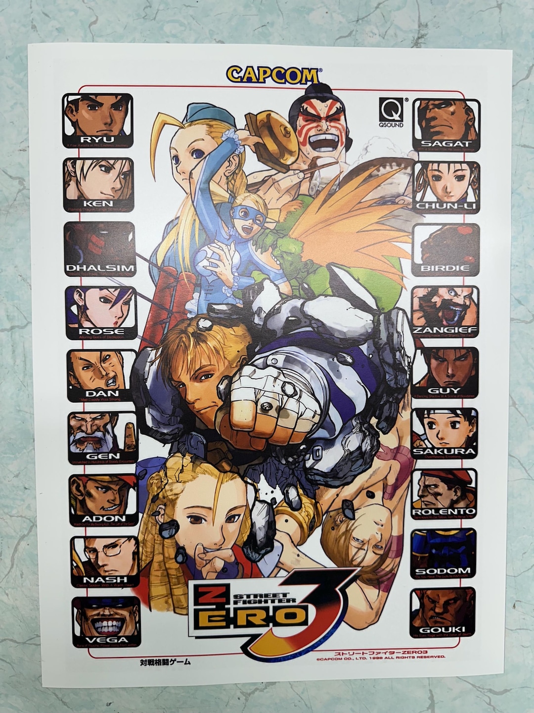 Street Fighter Zero 3 Poster Cody - Etsy
