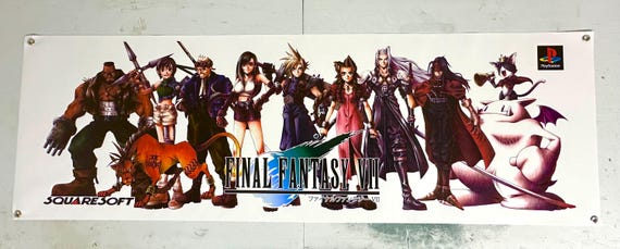 Final Fantasy VII Banner 20x60” - Etsy
