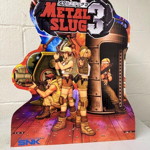 Metal slug 3 Standee Display 18x21” snk neo geo