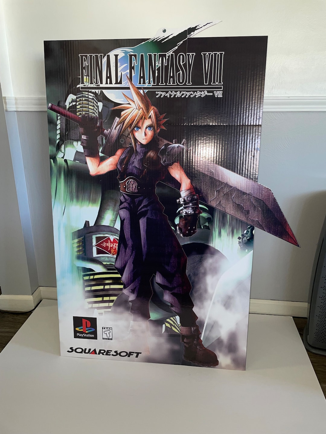 PS プレイステーション『FFⅦ(7) ファイナルファンタジーⅦ(7)』ポスター Final Fantasy VII Standee - Etsy