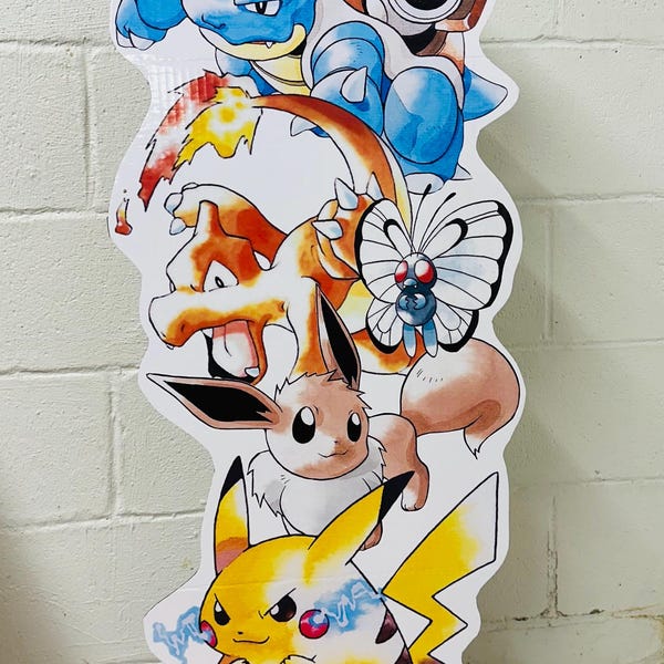 Figura de pie estilo retro de Pokémon