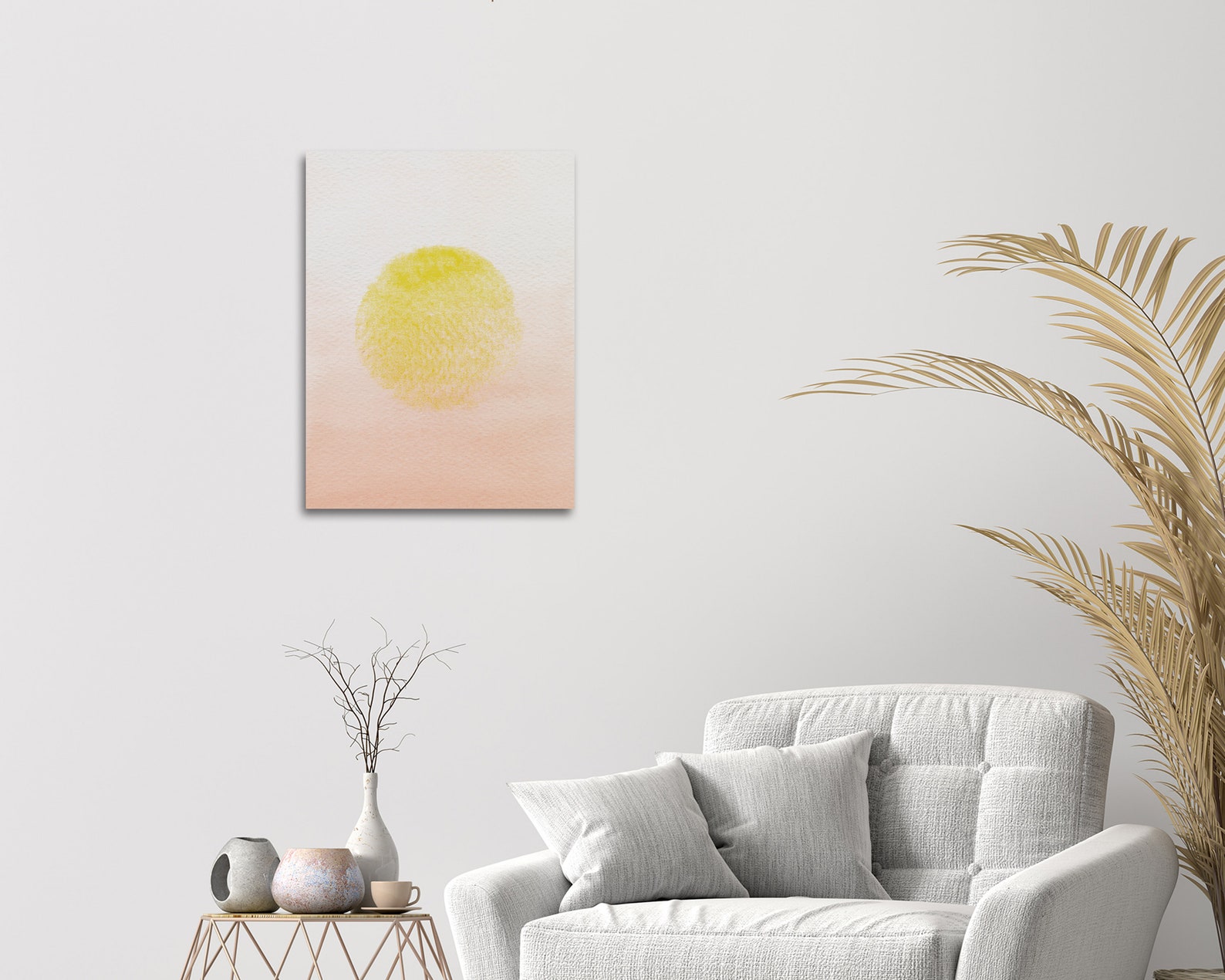 Abstrakte Sonne moderne Sonne Wandkunst Aquarell Sonne - Etsy.de